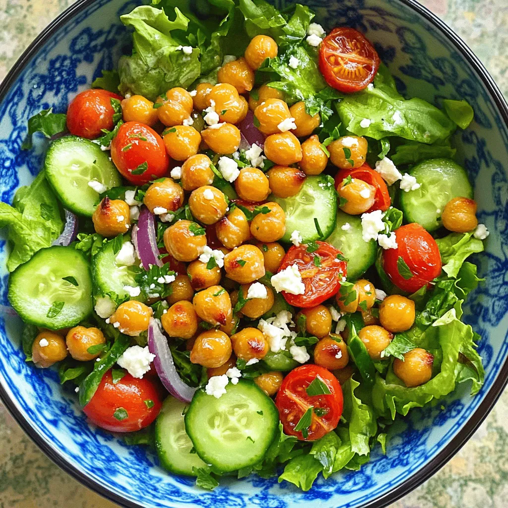 Crispy Chickpea Salad Fresh and Flavorful Delight