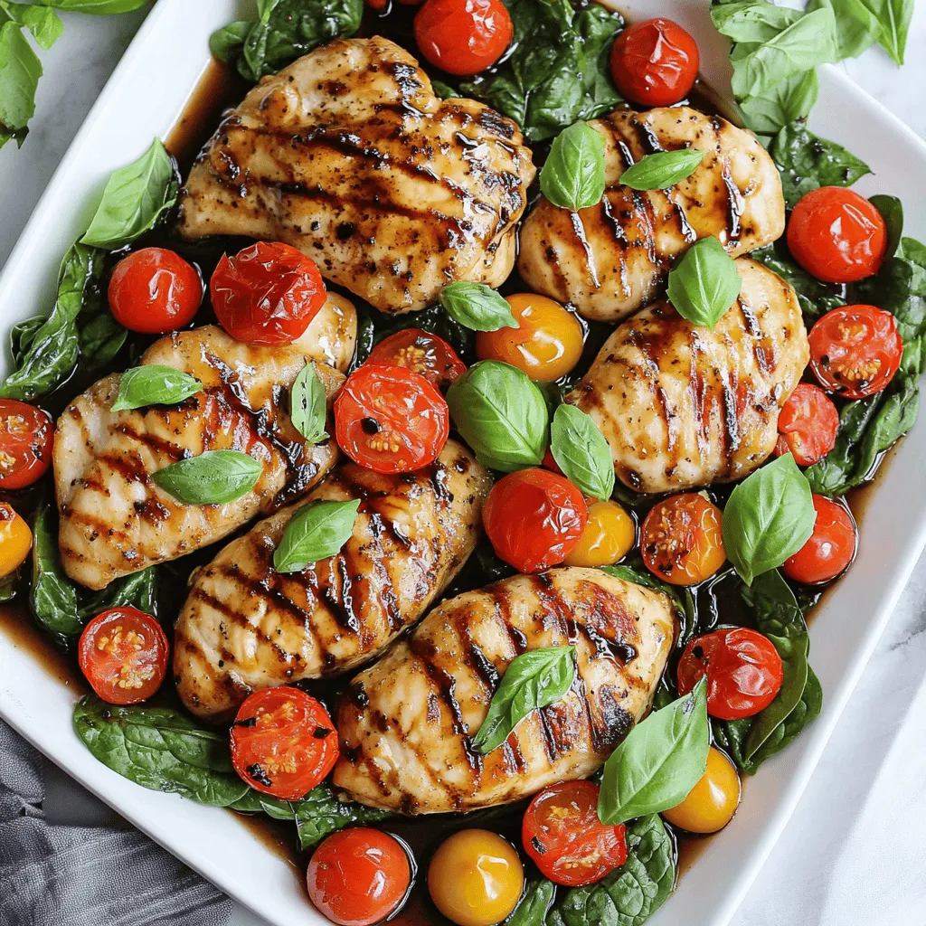 One Pan Balsamic Chicken is a simple, tasty meal. You can make it all in one pan. The blend of balsamic vinegar and honey creates a sweet and tangy taste. Fresh veggies add color and nutrition.