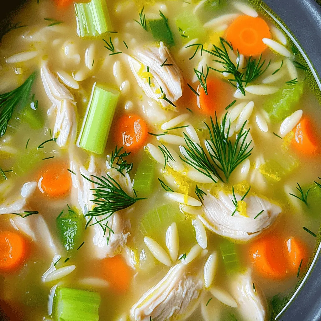 Avgolemono Greek Lemon Chicken Soup Comfort Delight