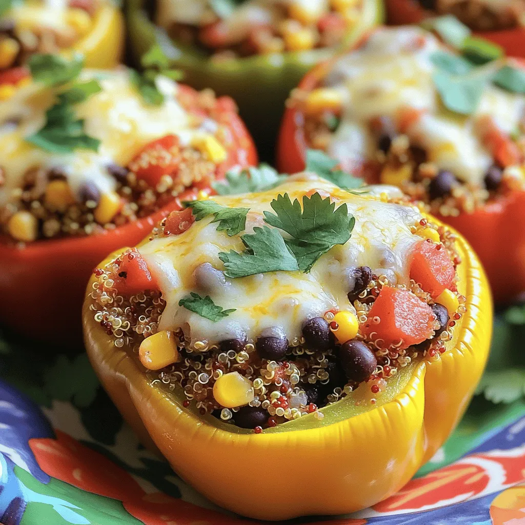 Stuffed Bell Peppers with Quinoa Flavorful Delight