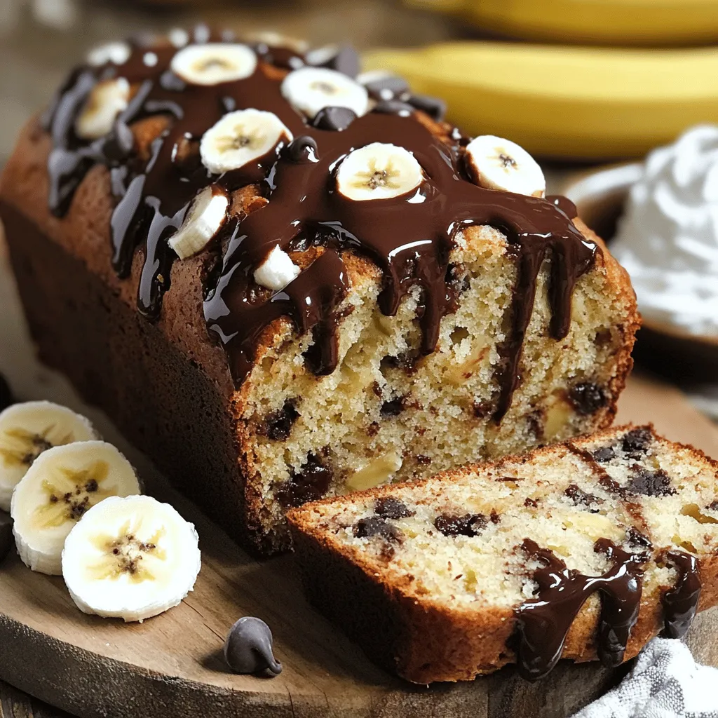 To make great chocolate chip banana bread, you need key banana bread ingredients. First, ripe bananas are a must. They add natural sweetness and moisture. The best bananas for banana bread are those with brown spots. They are soft and easy to mash.