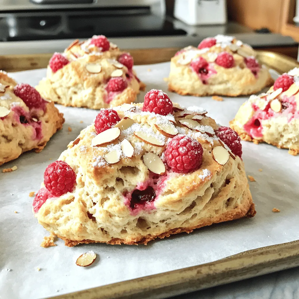 Bakery Style Raspberry Almond Scones Simple Recipe