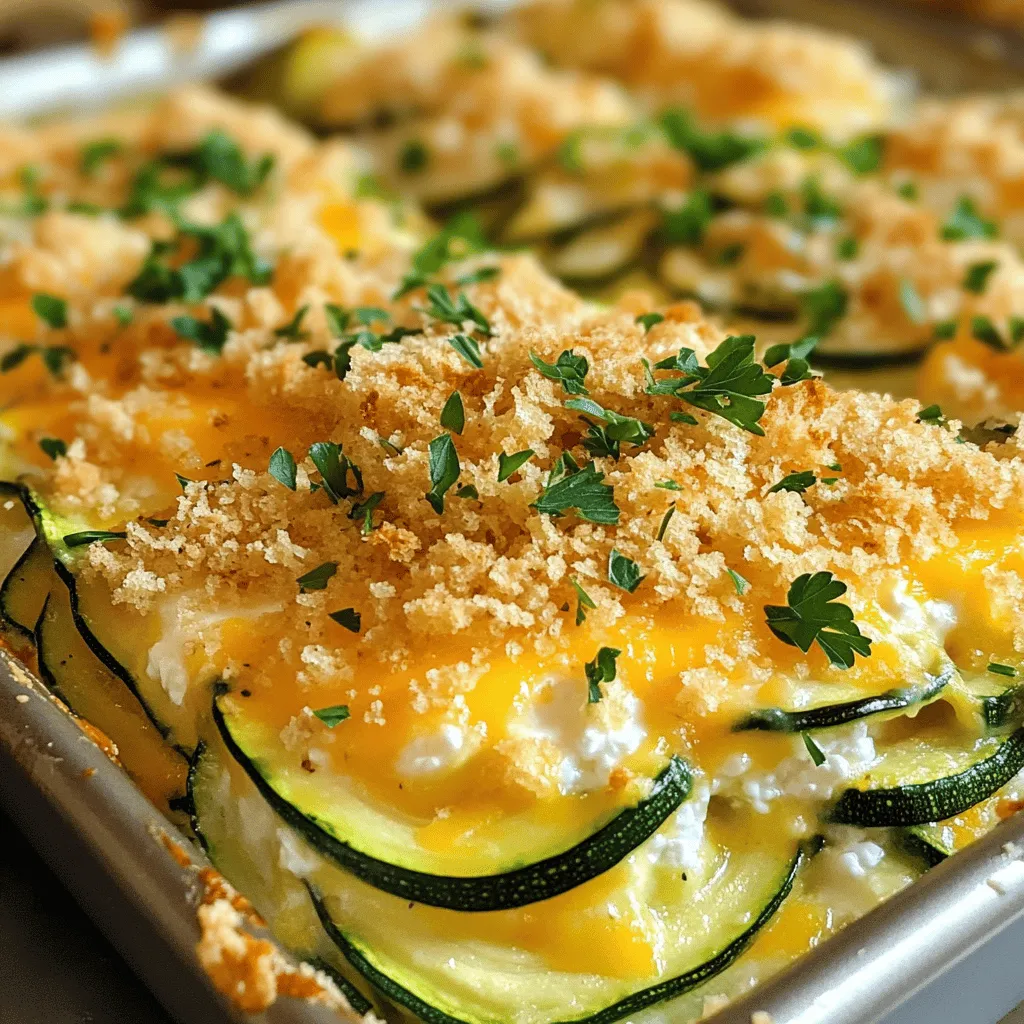 Cheesy Zucchini Casserole Delightful and Healthy Dish