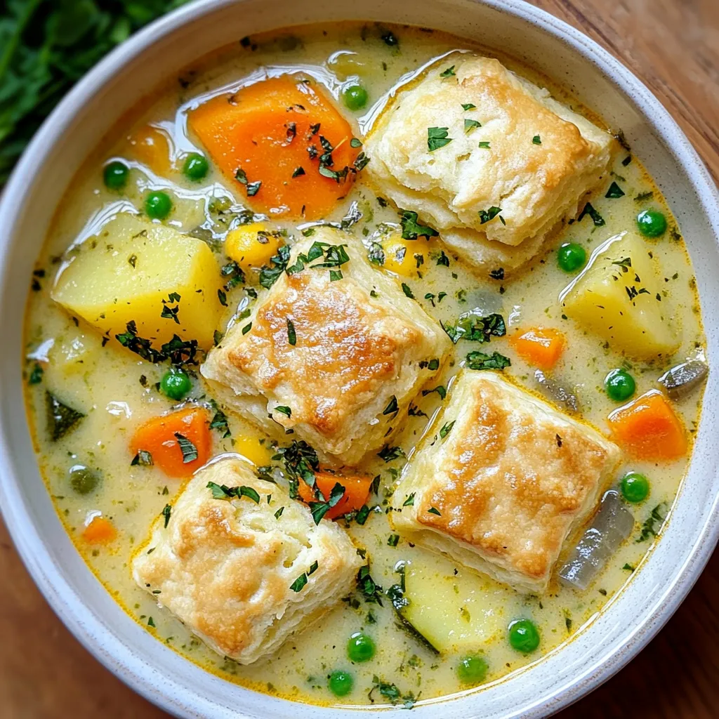 Veggie Pot Pie Soup Creamy Comfort in a Bowl