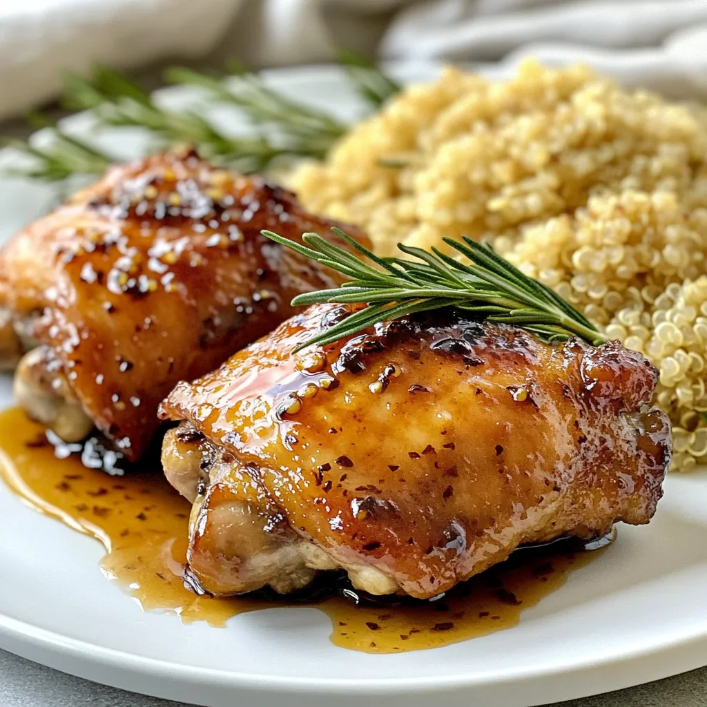 Balsamic Honey Chicken Thighs Savory and Simple Dish