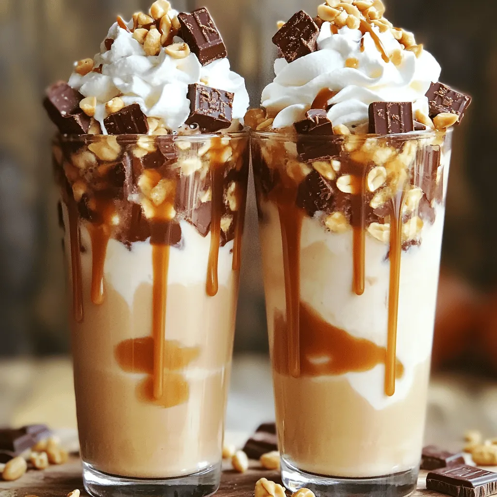 Easy Snickers Milkshake Delightful and Creamy Recipe