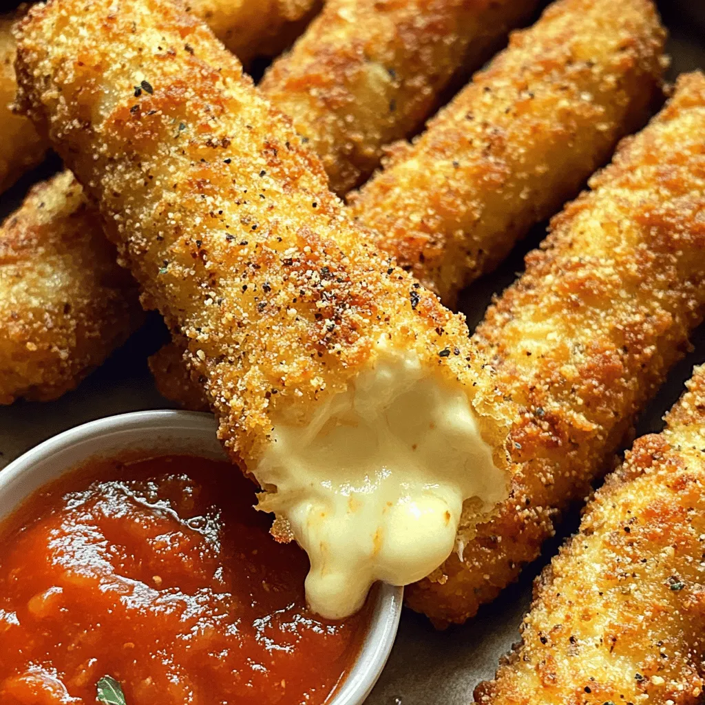 Air Fryer Mozzarella Sticks Tasty and Simple Snack