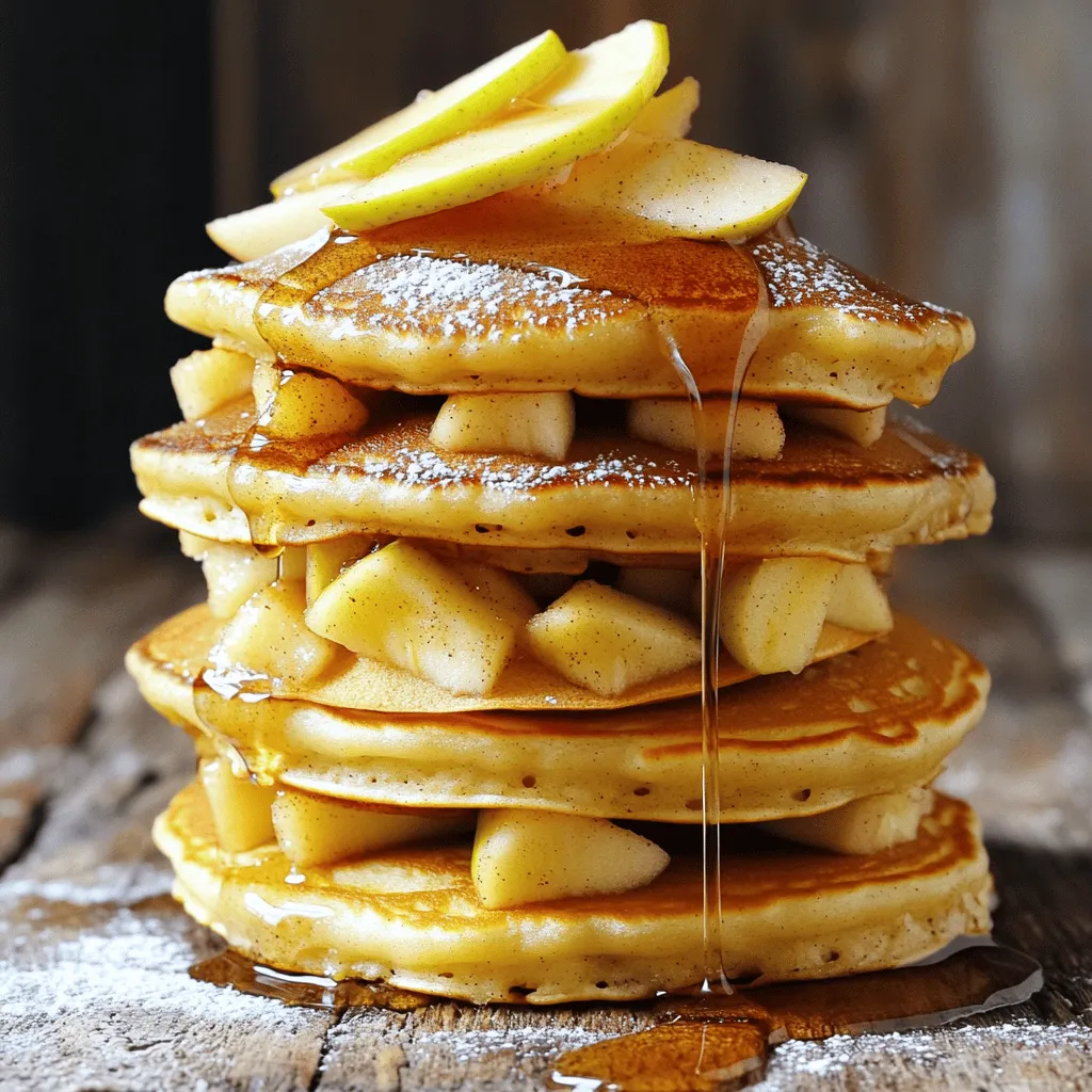 To make these delightful apple pancakes, gather the following:
