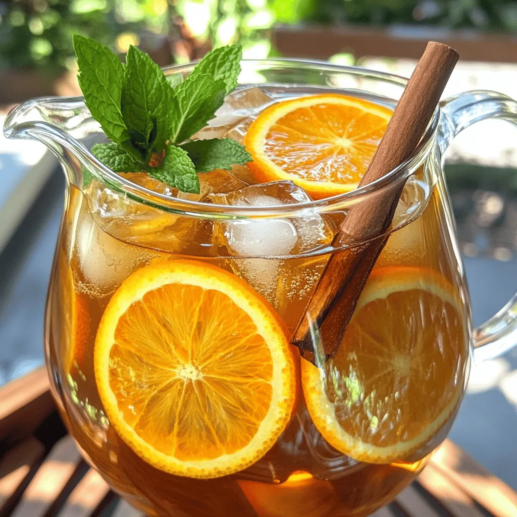 Easy Orange Cinnamon Iced Tea Recipe Refreshing Drink