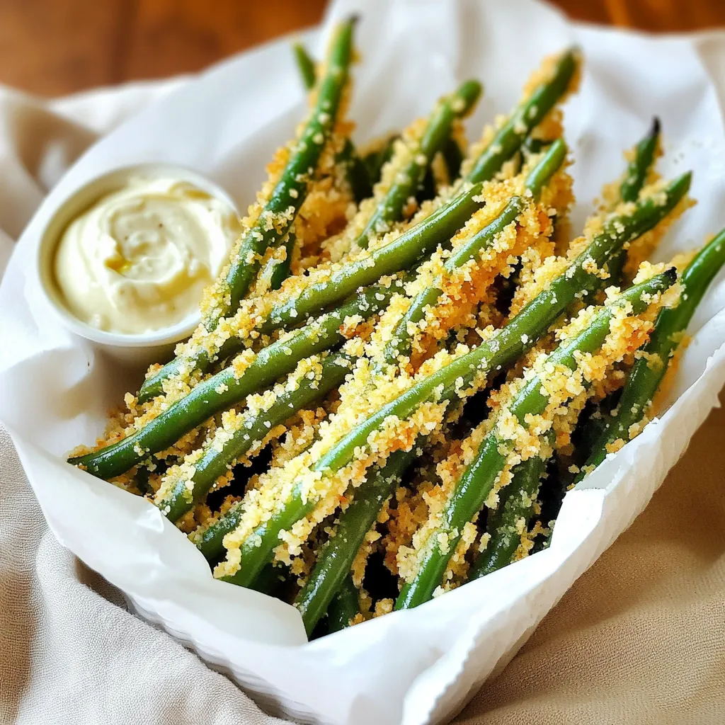 Garlic Parmesan Green Bean Fries Crispy and Tasty Treat
