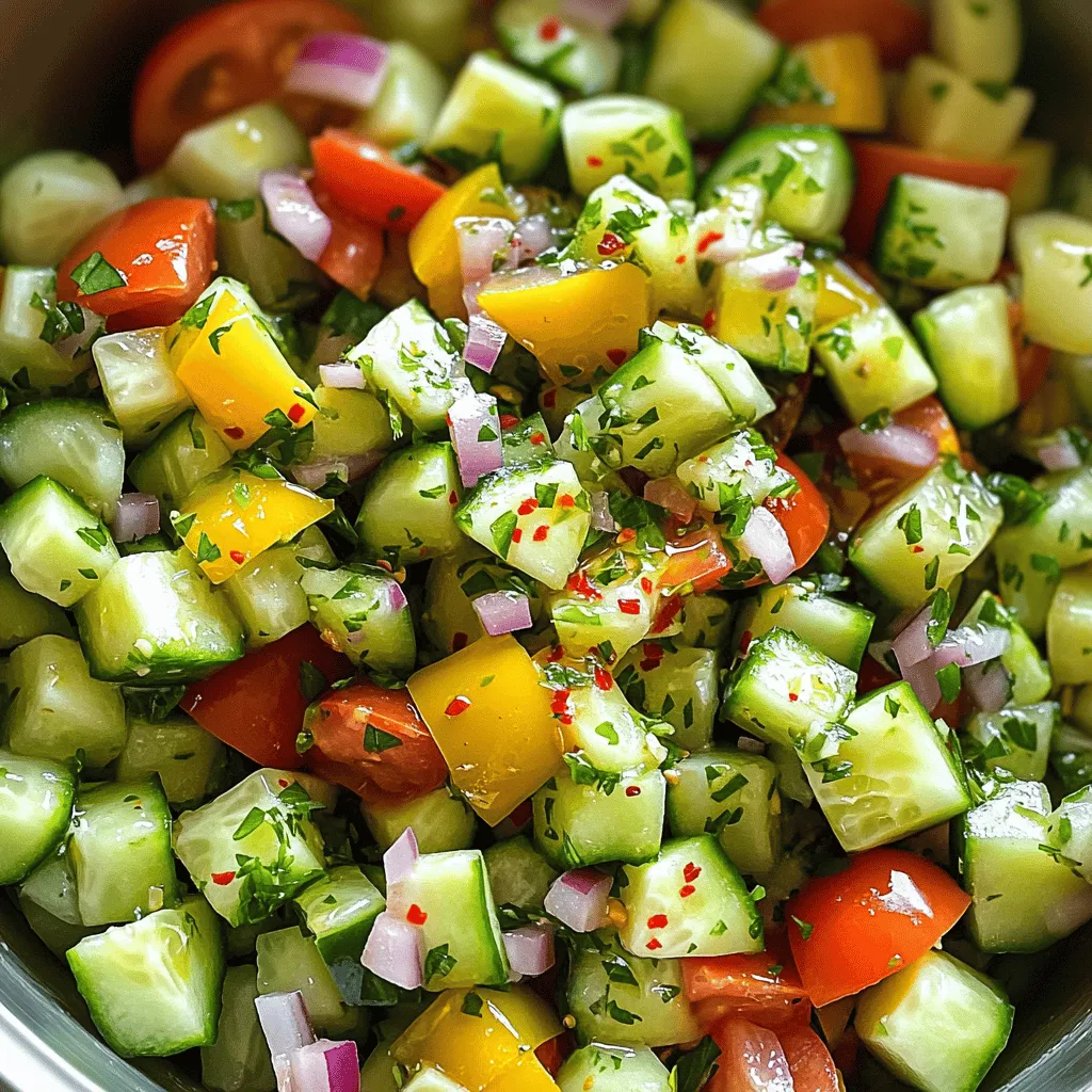 Cucumber Tomato Salad Fresh and Flavorful Delight