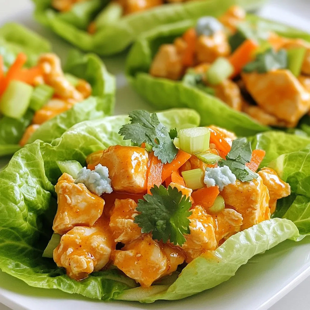 Buffalo Chicken Lettuce Wraps Tasty and Healthy Meal