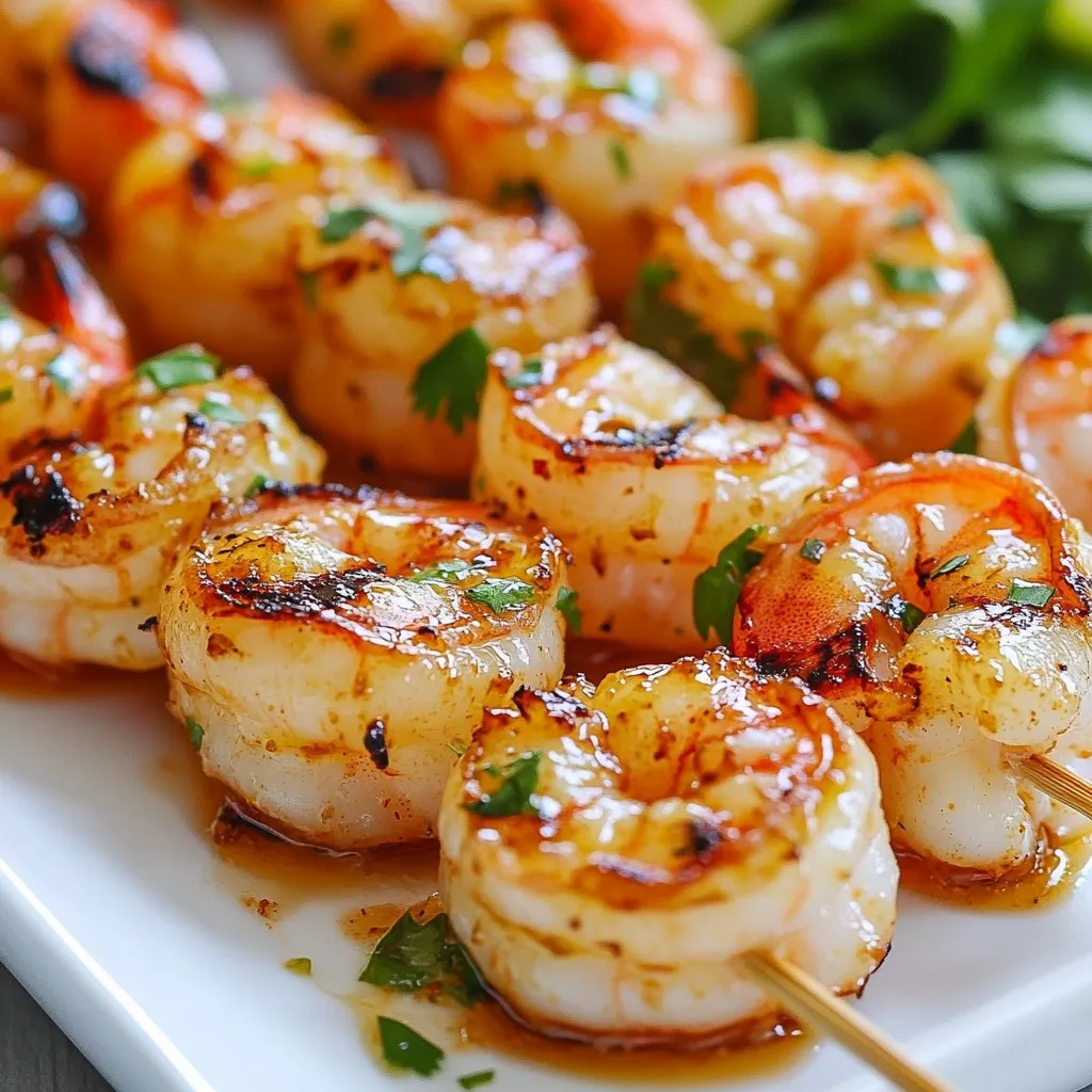 Chili Lime Grilled Shrimp Skewers Flavorful Dish