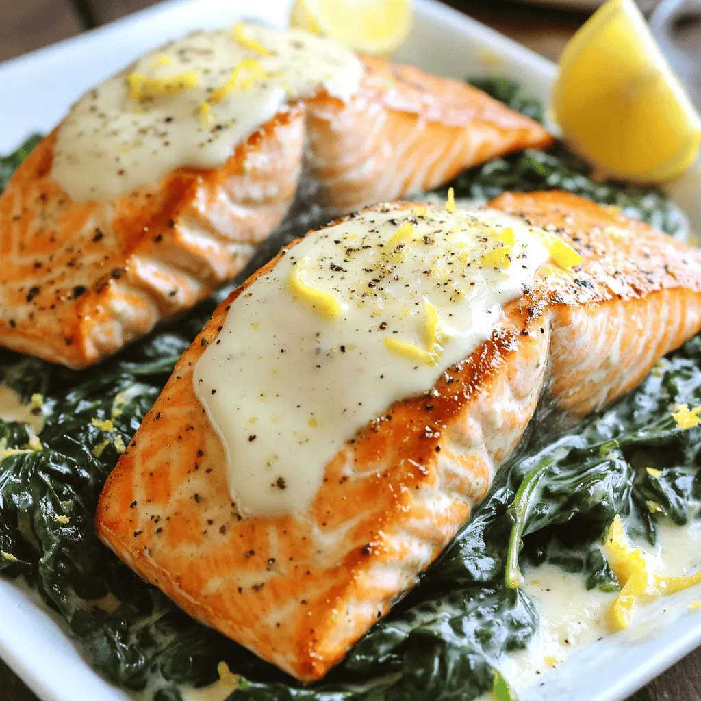 Pan-Seared Salmon Florentine Flavorful and Simple Dish