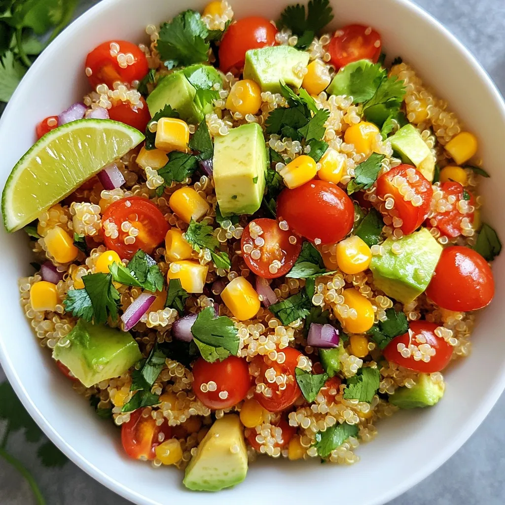 Cilantro Lime Quinoa Salad Fresh and Flavorful Recipe