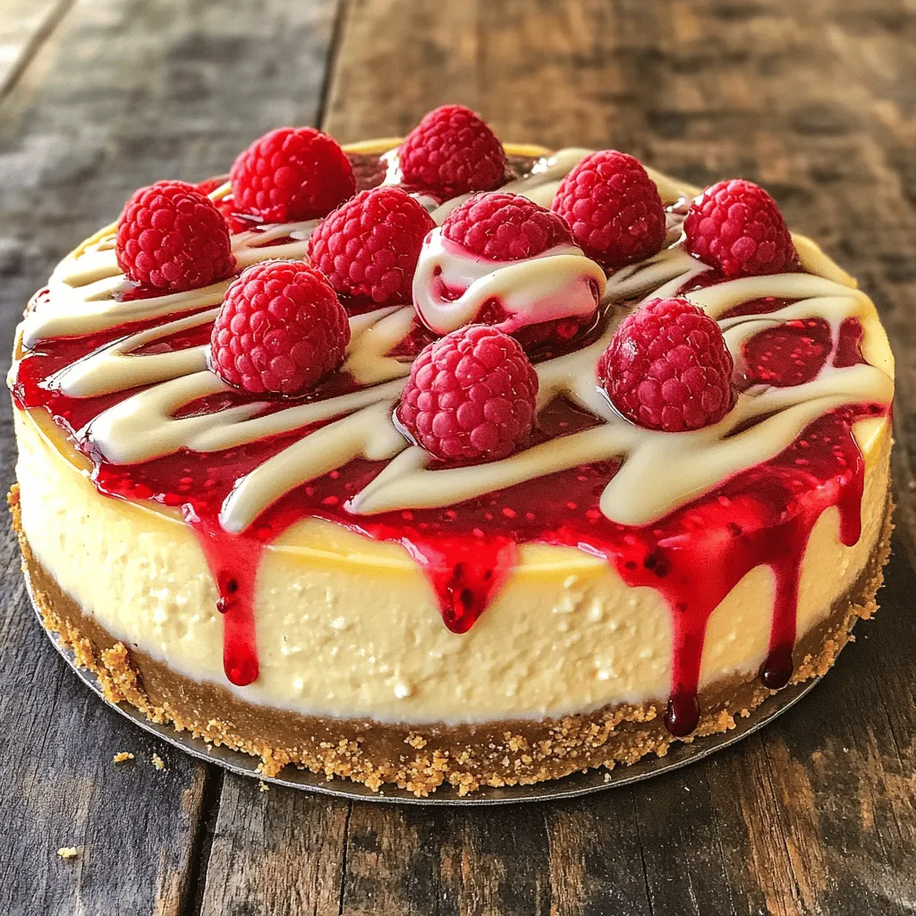 White Chocolate Raspberry Truffle Cheesecake Delight