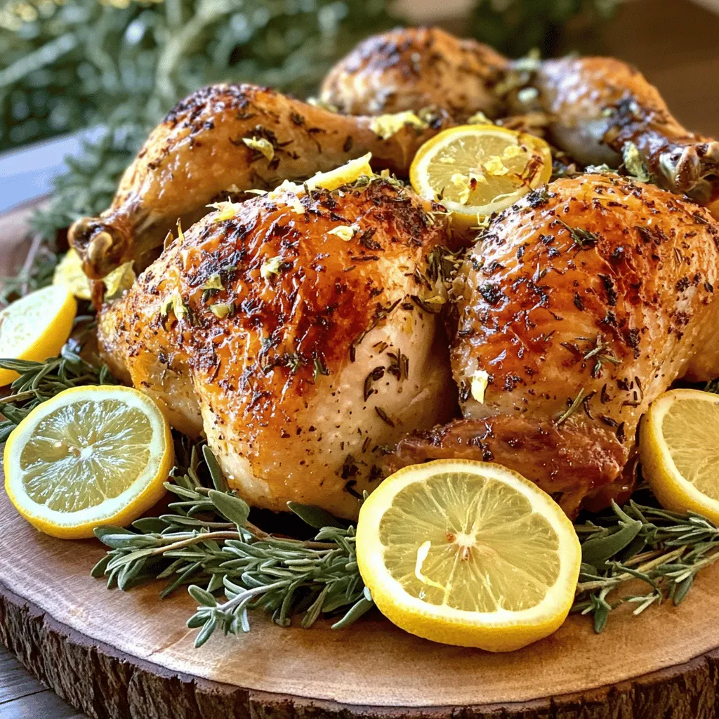 Lemon Garlic Roasted Chicken Flavorful Dinner Delight