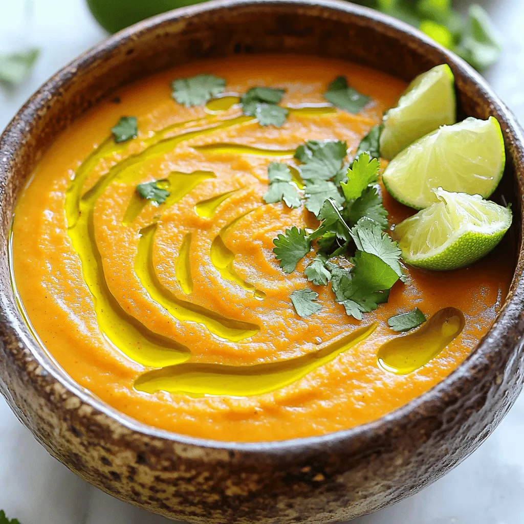 Cashew Carrot Ginger Soup Savory and Healthy Delight