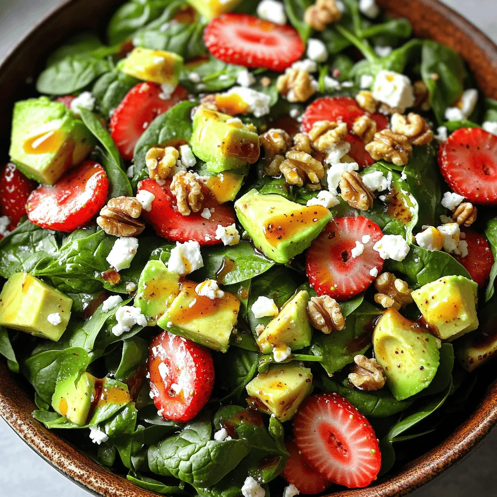 Strawberry Spinach Salad Fresh and Healthy Delight