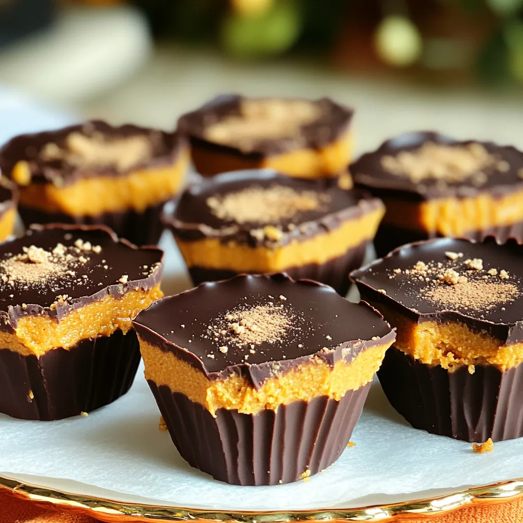 No-Bake Peanut Butter Pumpkin Cups Easy Recipe