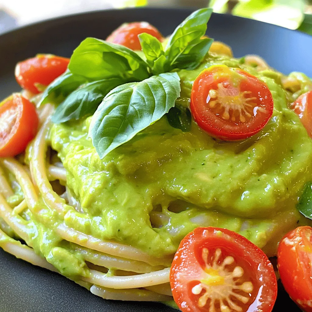 Creamy Avocado Pasta Simple and Healthy Recipe