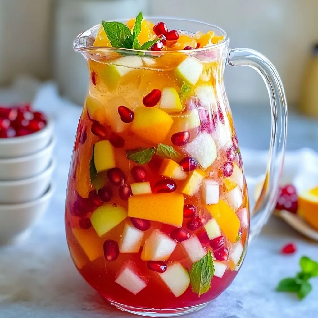 Sparkling Pomegranate Punch Festive and Refreshing Drink
