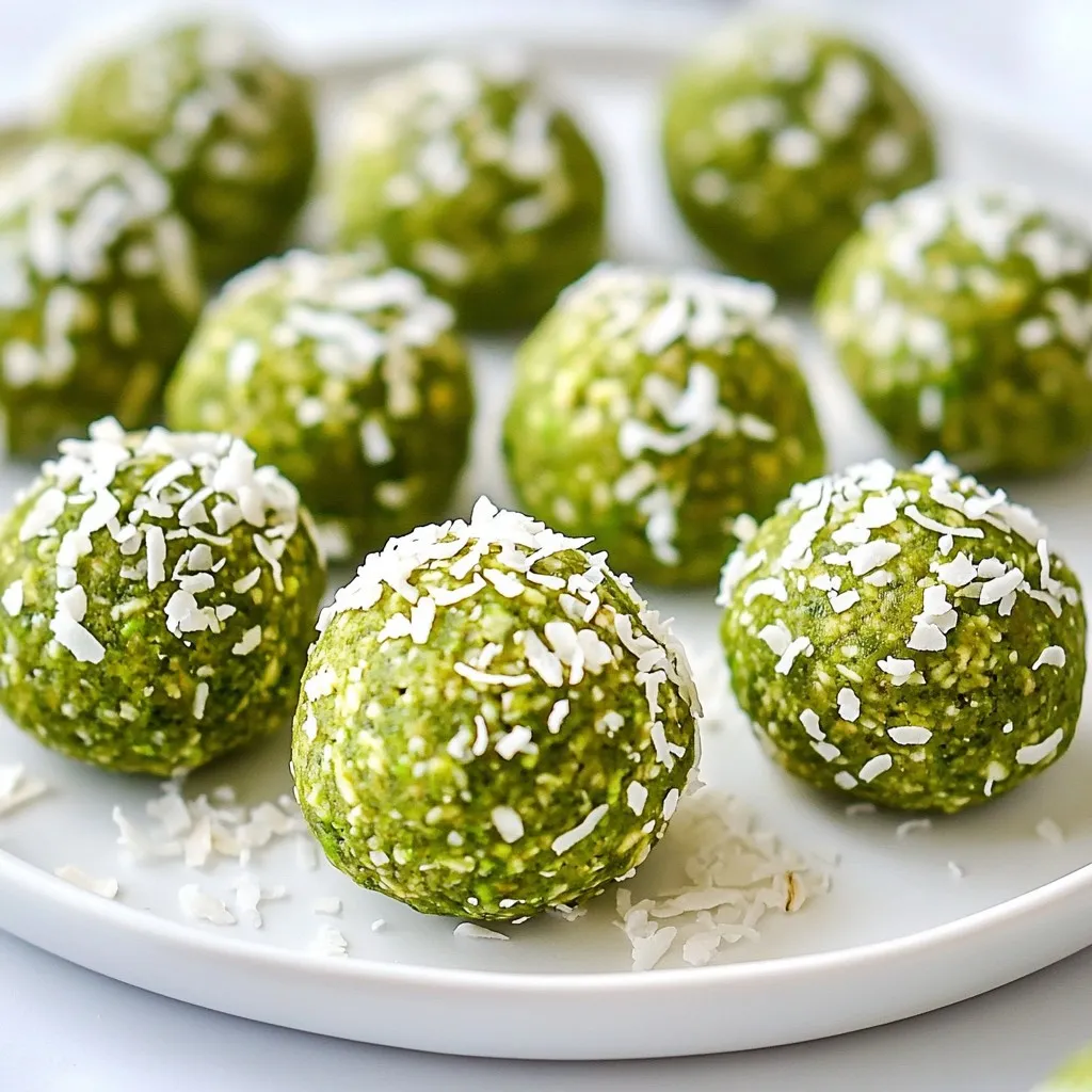 Matcha Coconut Energy Balls Healthy Snack Recipe