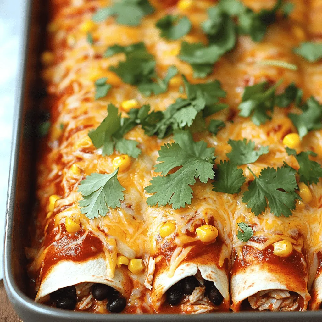 Easy Chicken Enchiladas Tasty and Quick Weeknight Meal