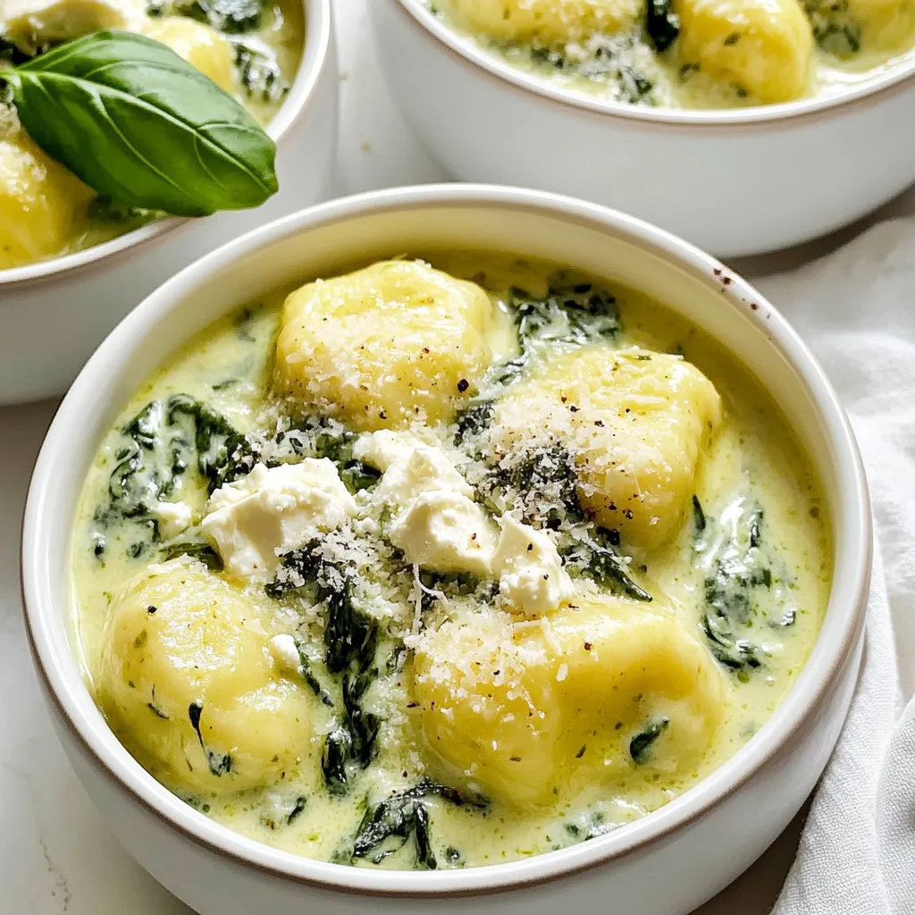 Creamy Gnocchi with Spinach and Feta Delight Recipe