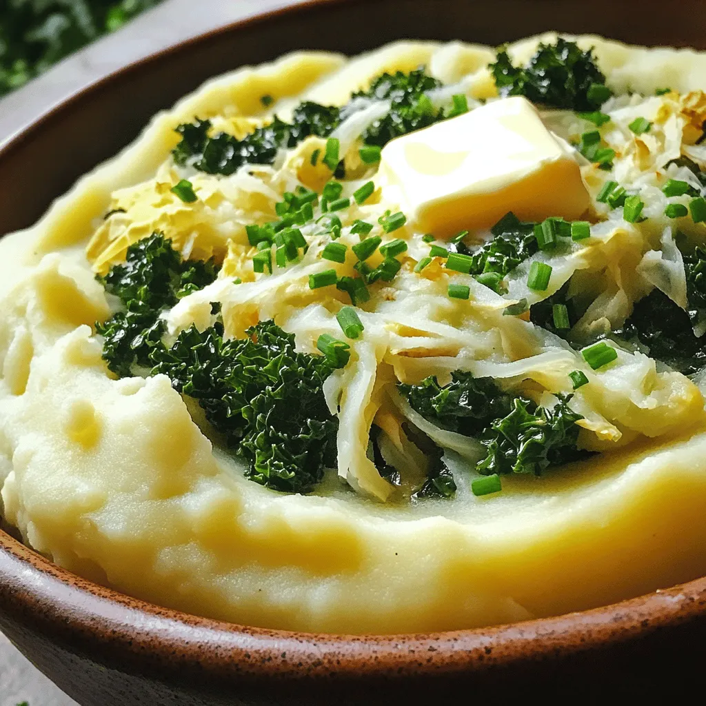 To make an authentic Irish colcannon, you need simple, fresh ingredients. The base is Yukon Gold potatoes. These potatoes are creamy and flavorful. They mash well and create a great texture.
