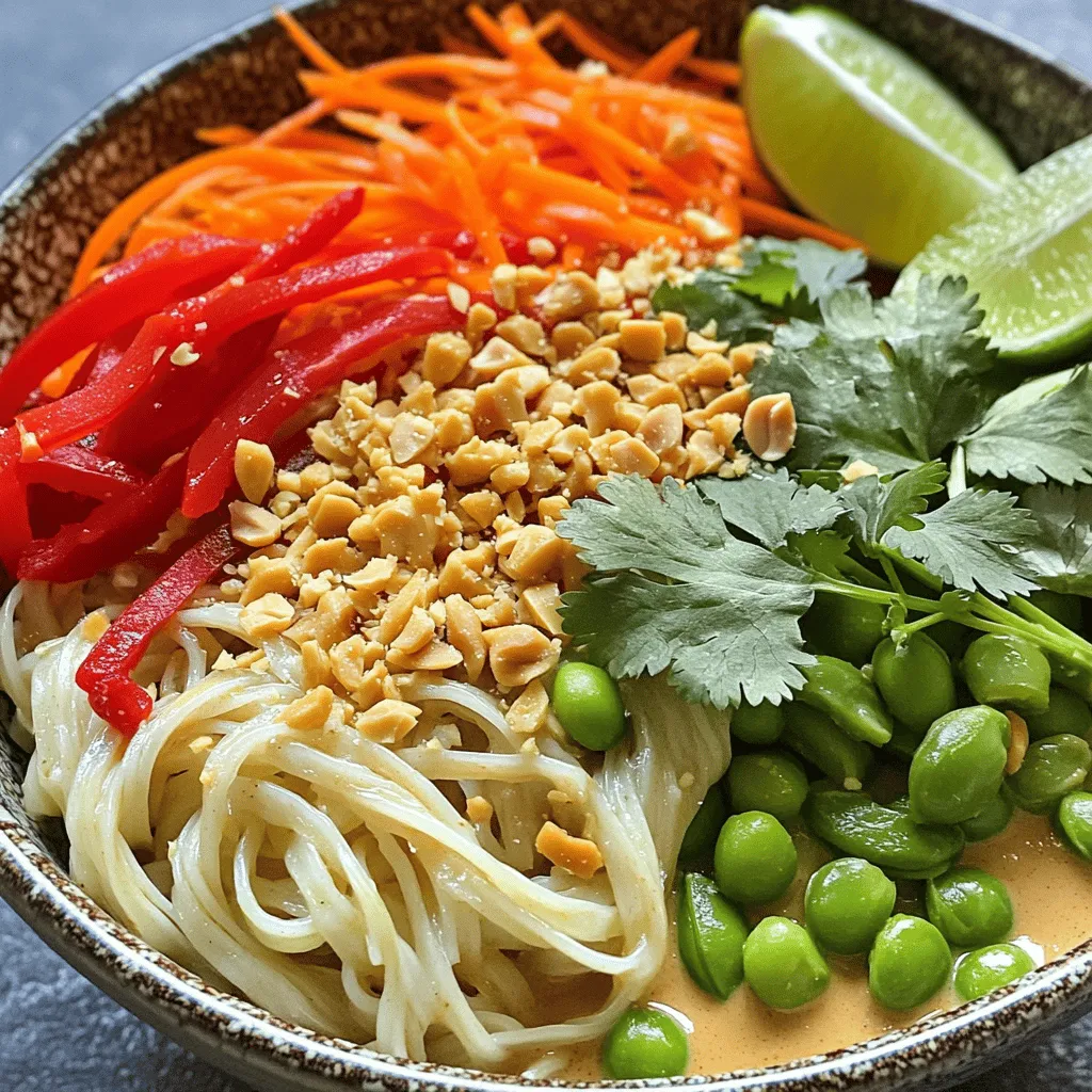 Spicy Thai Peanut Noodles Flavorful Plant-Based Dish