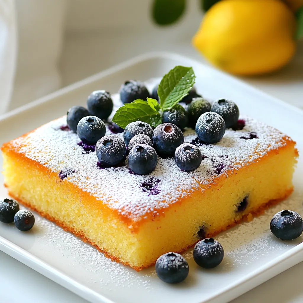 Lemon Blueberry Sheet Cake Easy and Tasty Recipe