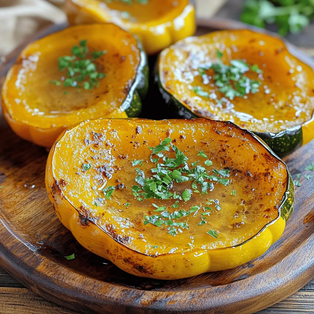 Garlic Butter Roasted Acorn Squash Flavorful Delight