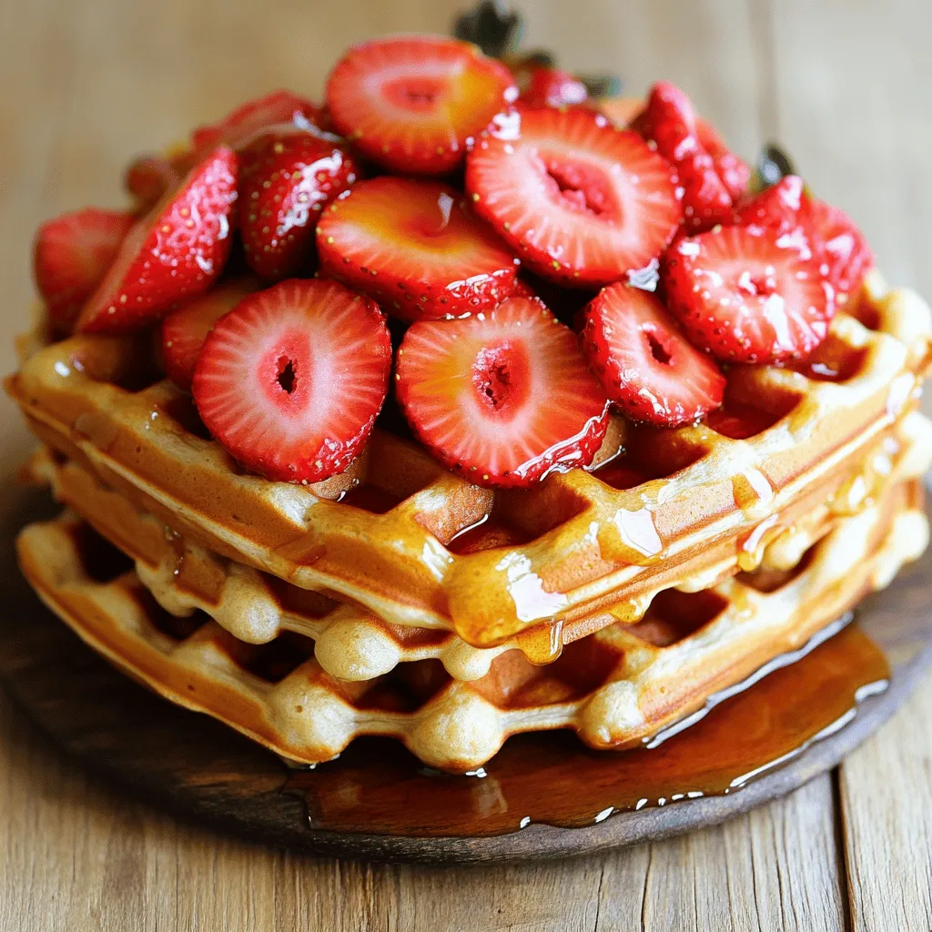To make healthy waffles, you need simple and nutritious ingredients. The base of your healthy waffles recipe is flour. Whole wheat flour provides fiber and nutrients. You can also use gluten-free flours like almond or oat flour for a different taste.
