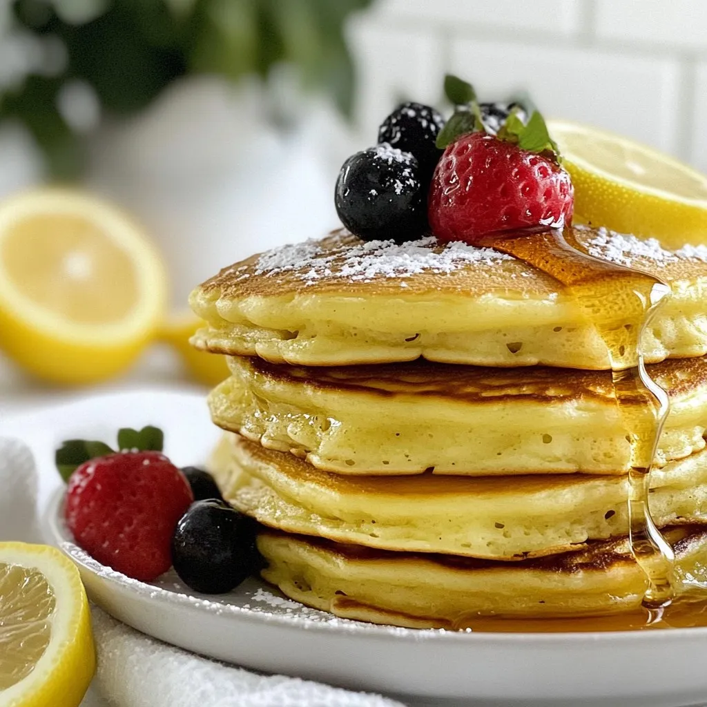 Lemon Ricotta Pancakes Fluffy and Flavorful Delight