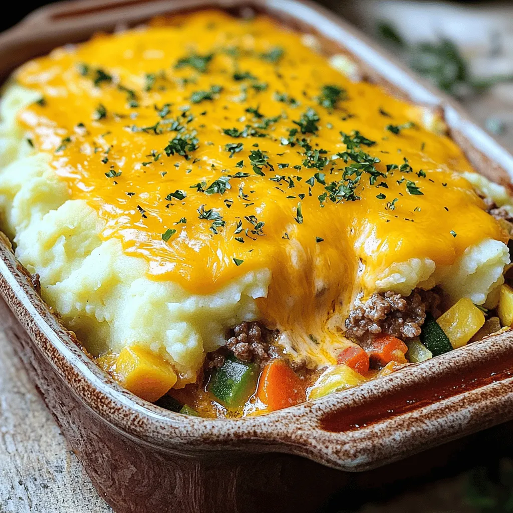 Country Meat and Mashed Potatoes Casserole Delight