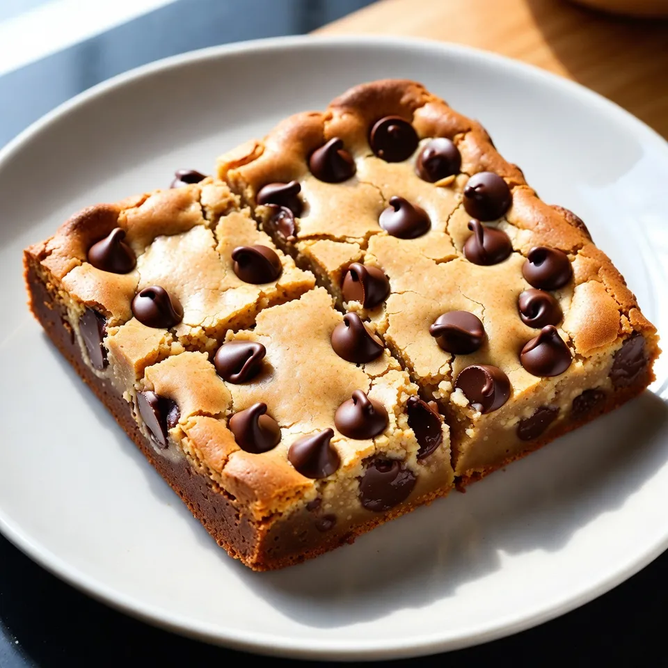 Peanut Butter Chocolate Chip Blondies Irresistible Treat