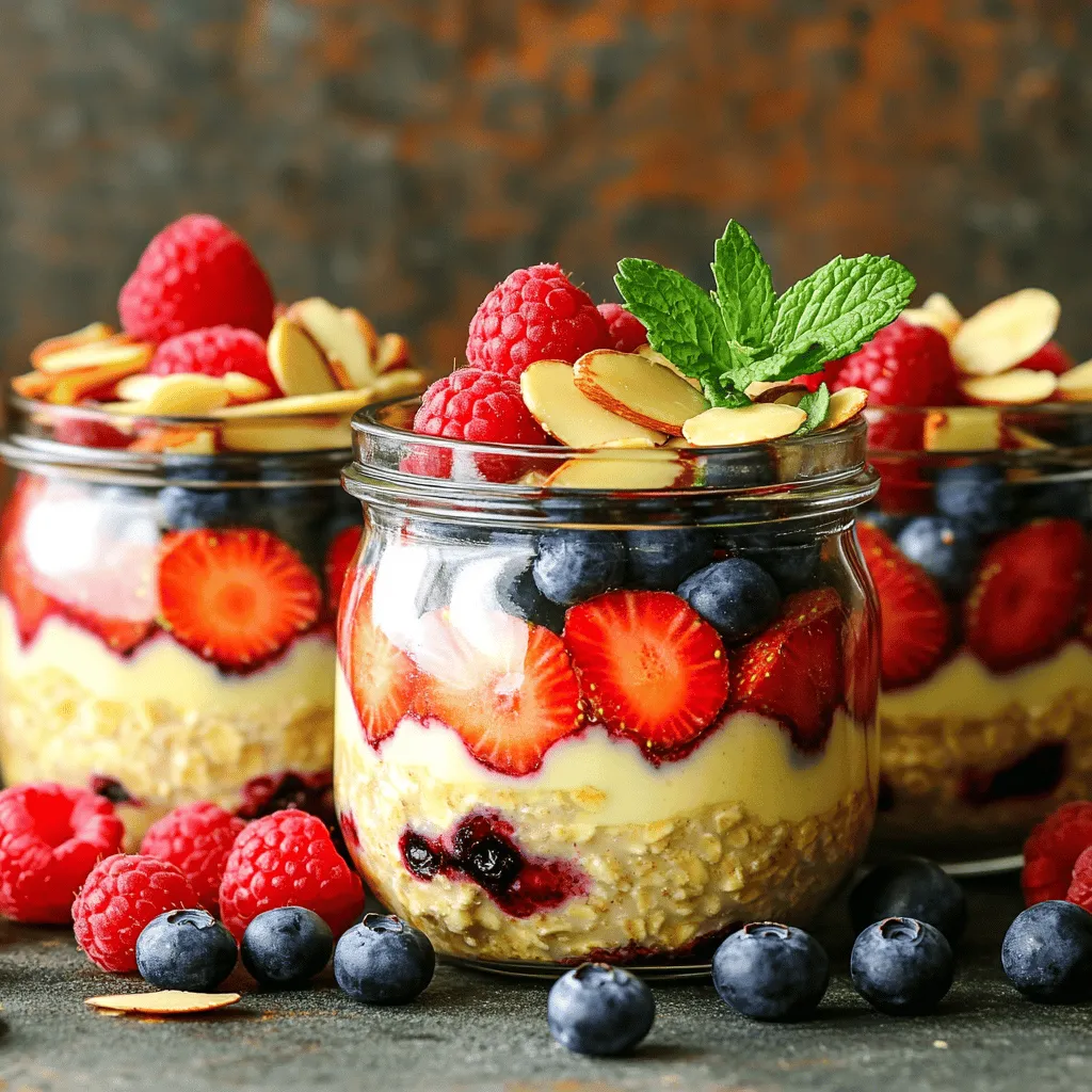 Berry Almond Overnight Oats Tasty and Nutritious Meal