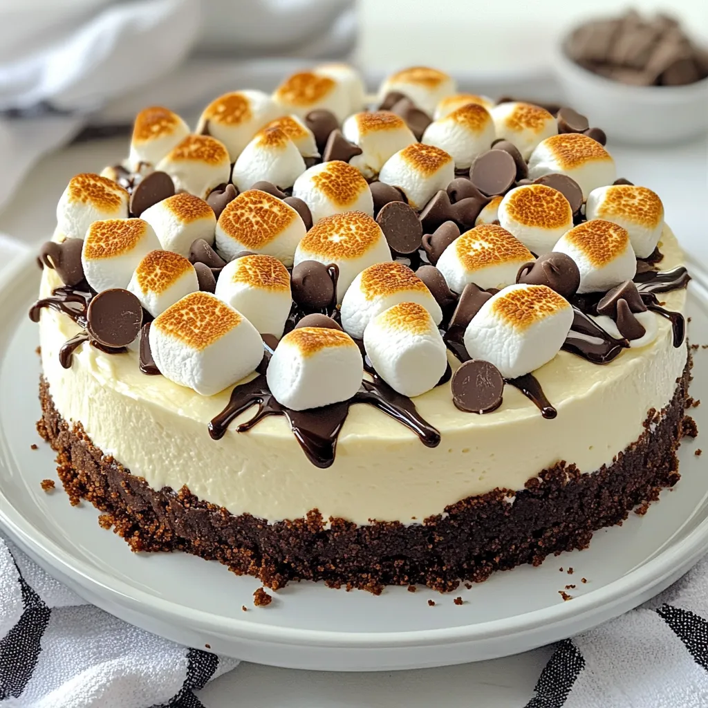 S’mores No Bake Cheesecake Delightful and Easy Treat