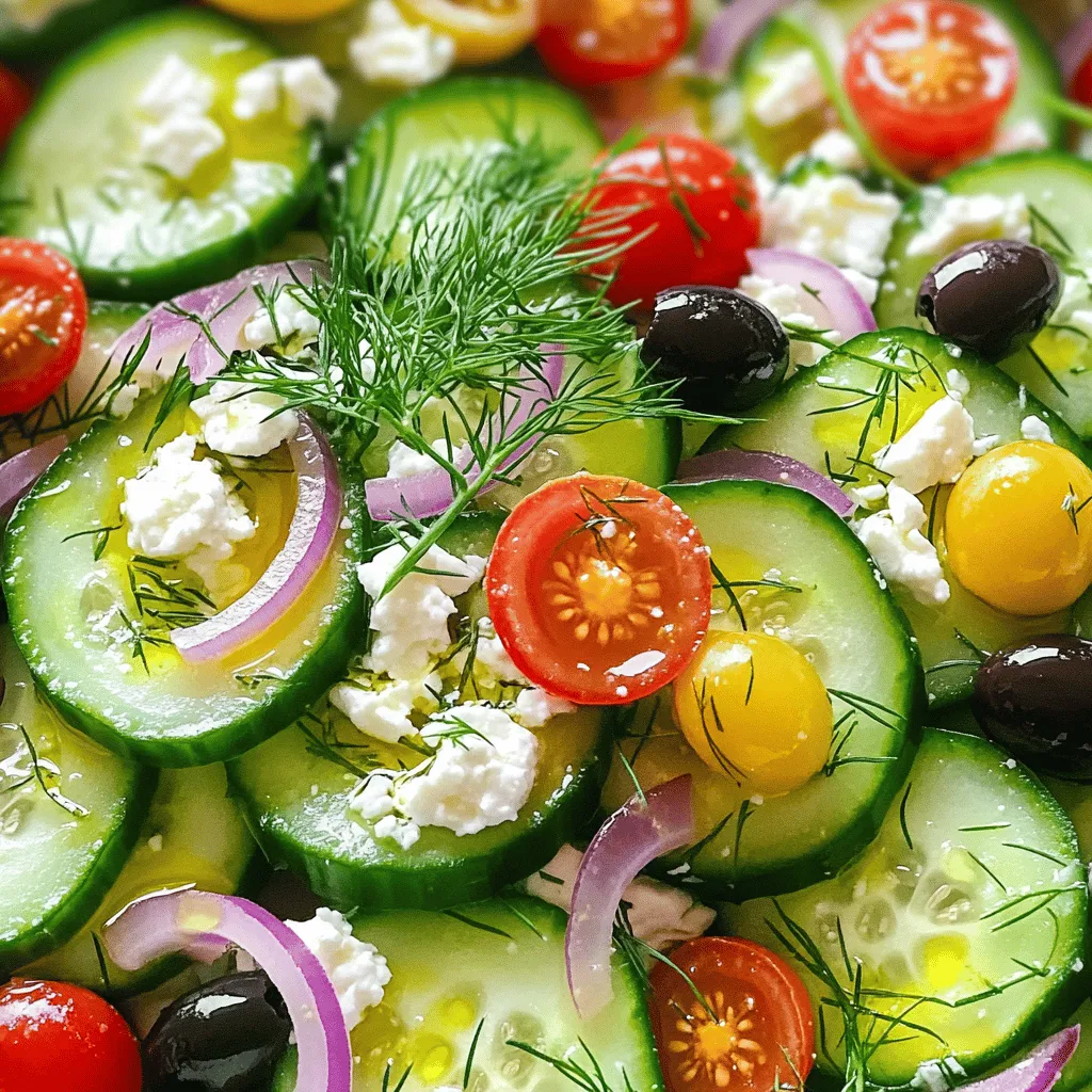Cucumber and Feta Salad Refreshing Summer Delight