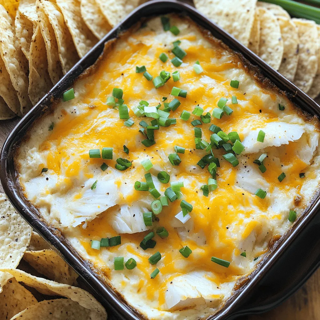 For a great hot walleye dip, you need simple ingredients. The main star is cooked walleye fillets, about one cup flaked. You also need one cup of cream cheese, softened. This gives the dip its rich and creamy texture.