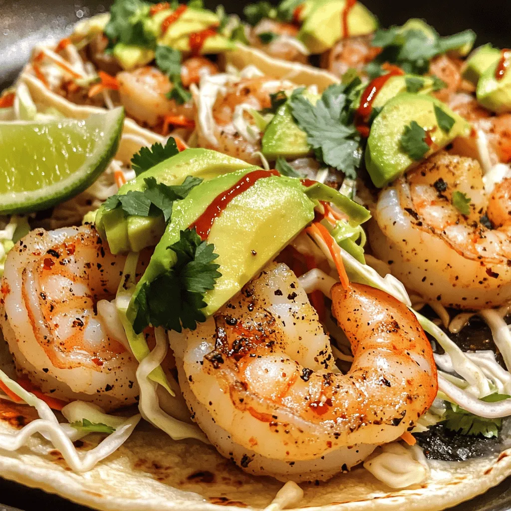 Spicy Garlic Shrimp Tacos Flavorful and Quick Treat