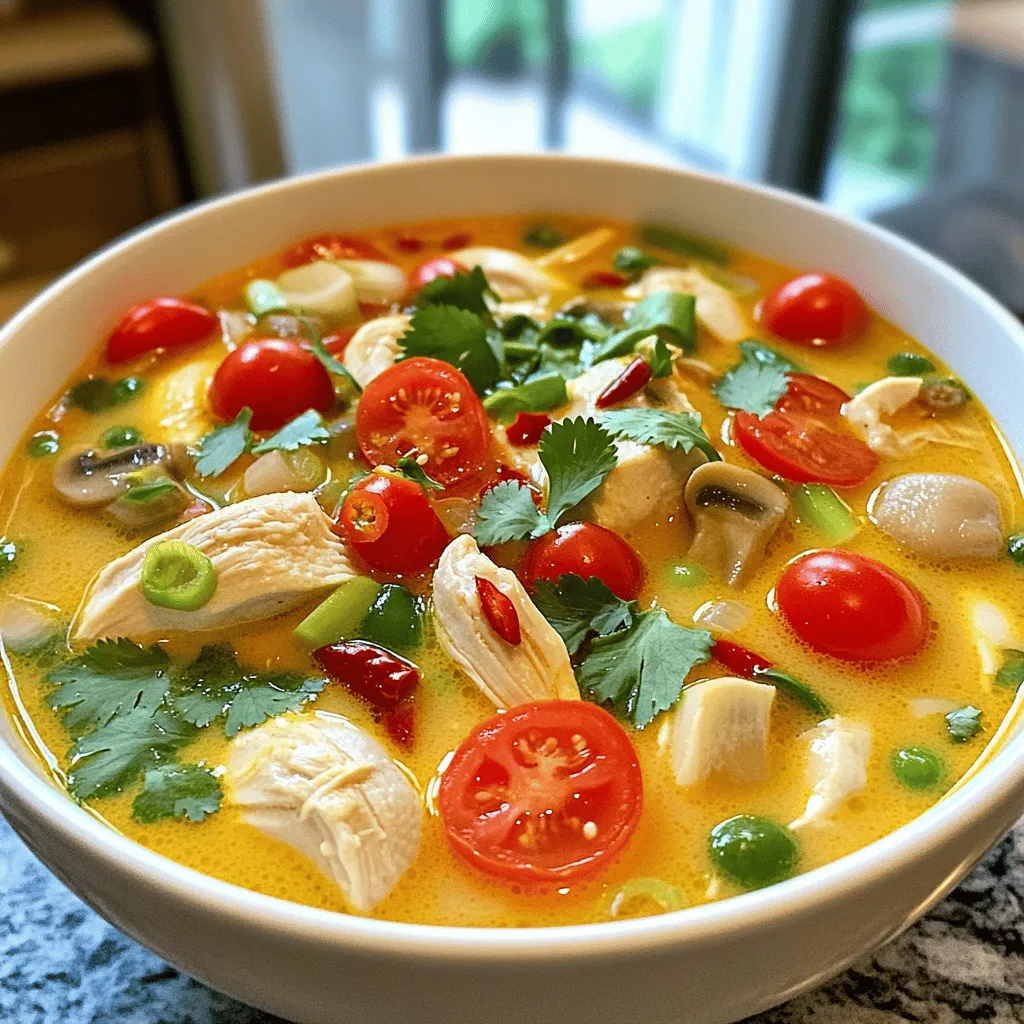 Spicy Thai Chicken Soup Flavorful and Hearty Delight