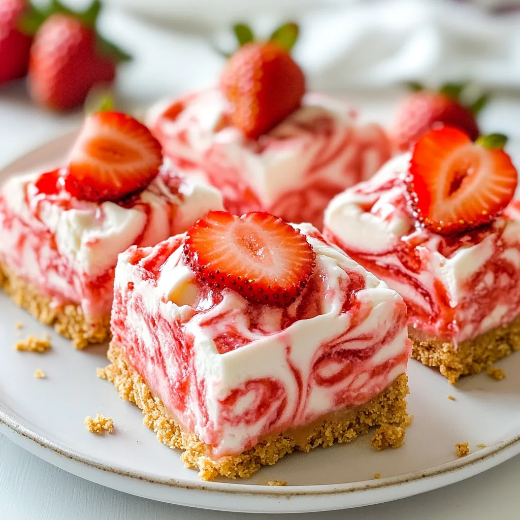 Frozen Strawberry Cheesecake Bars Simple Delight Recipe
