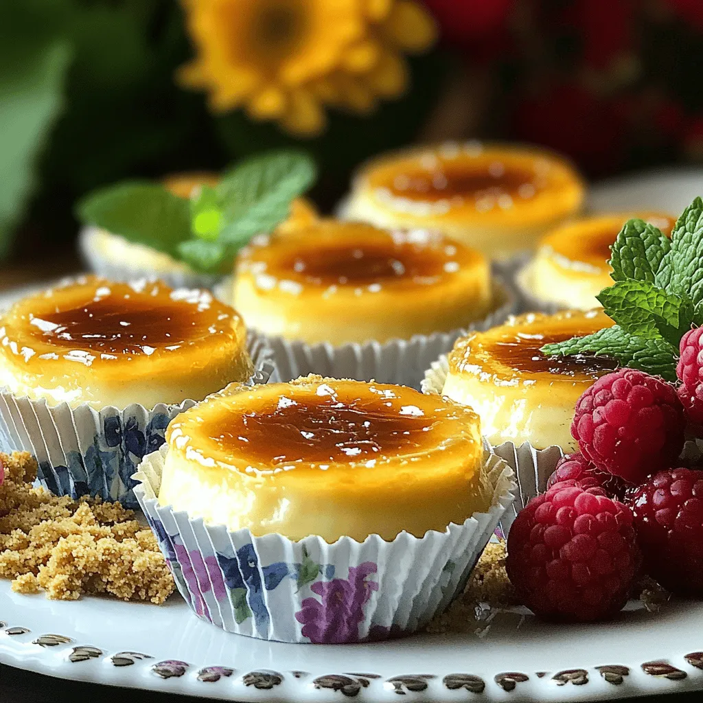 Mini Crème Brûlée Cheesecakes Sweet and Creamy Delight