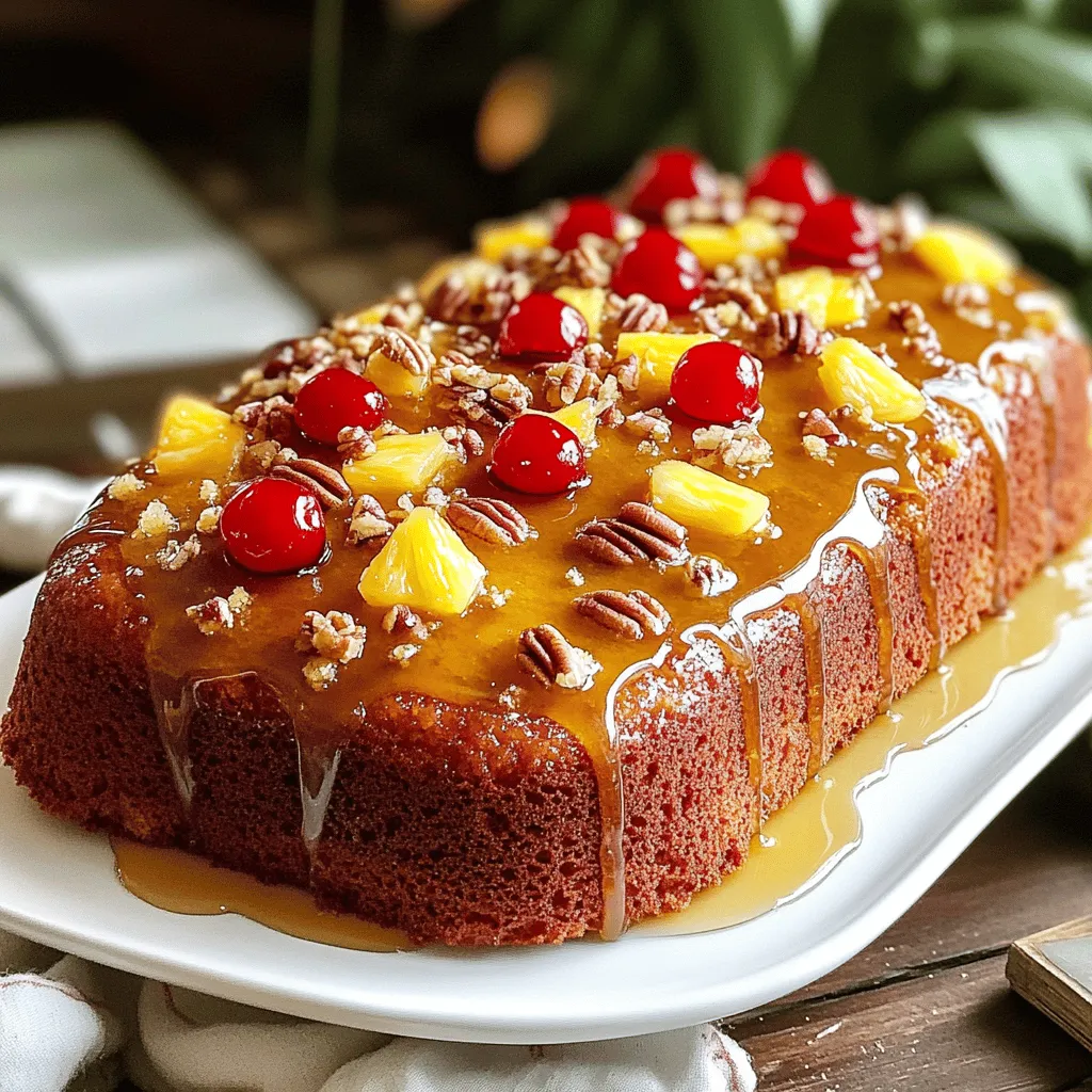 To make a Pineapple Upside-Down Pound Cake, you