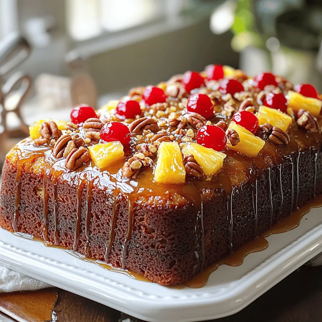 Pineapple Upside-Down Pound Cake Delightful Recipe