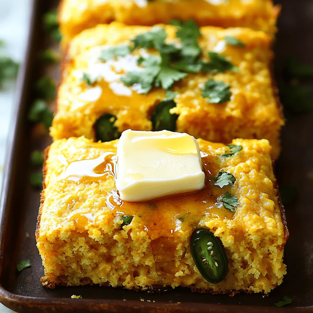 The right ingredients make a great jalapeno cheddar cornbread recipe. Here’s what you need: