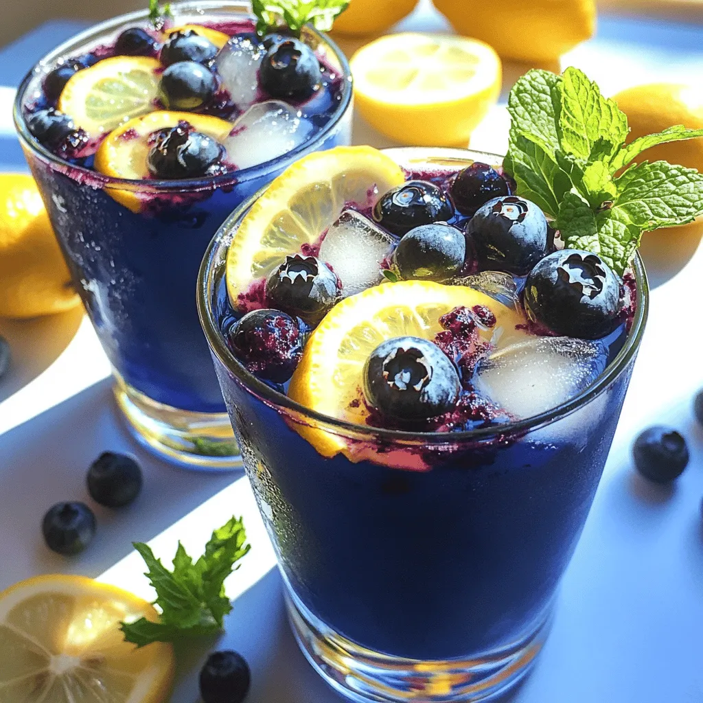 How to Make Blueberry Tea Lemonade: Refreshing Drink