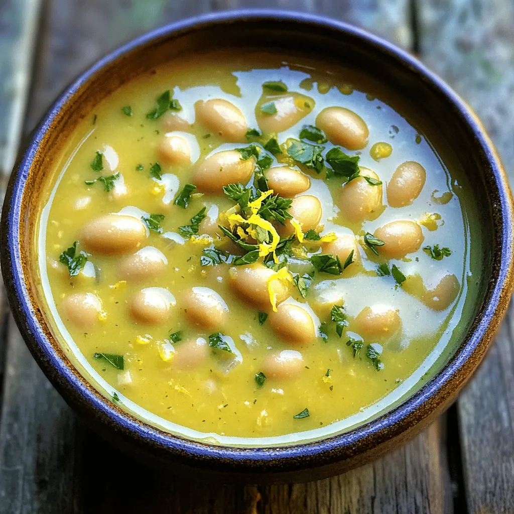 The secret to a great lemon rosemary white bean soup lies in its ingredients. You need just a few key items to create this dish.